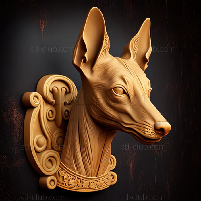 3D model st Xoloitzcuintli dog (STL)